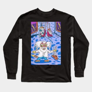 Mad Scientist Cat Long Sleeve T-Shirt